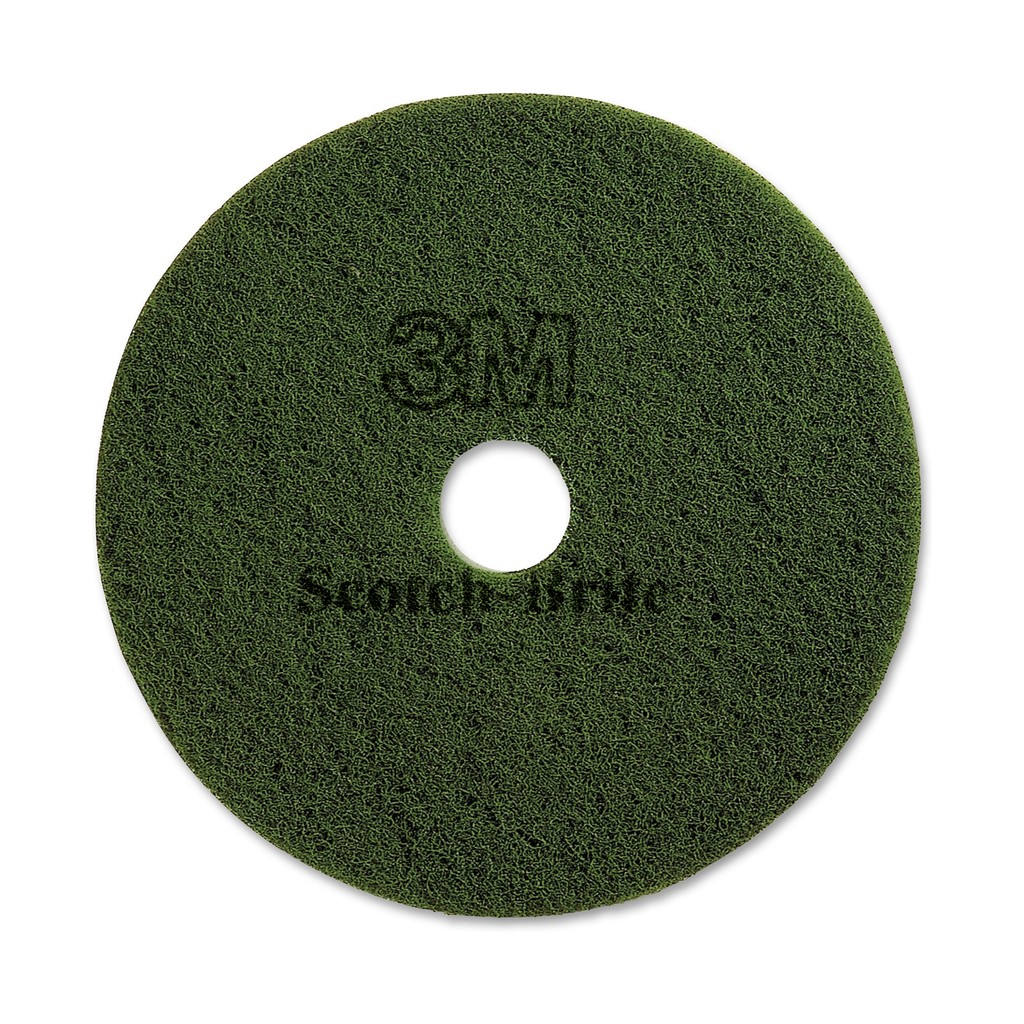 Pad 14", 355 mm, 3M SB, nylon, zöld