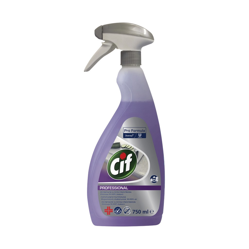 Cif Prof. 2in1 Clean.Disinf., 750 ml, fert. tisztí