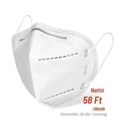 KN95 légszűrő maszk (FFP2), 20 db