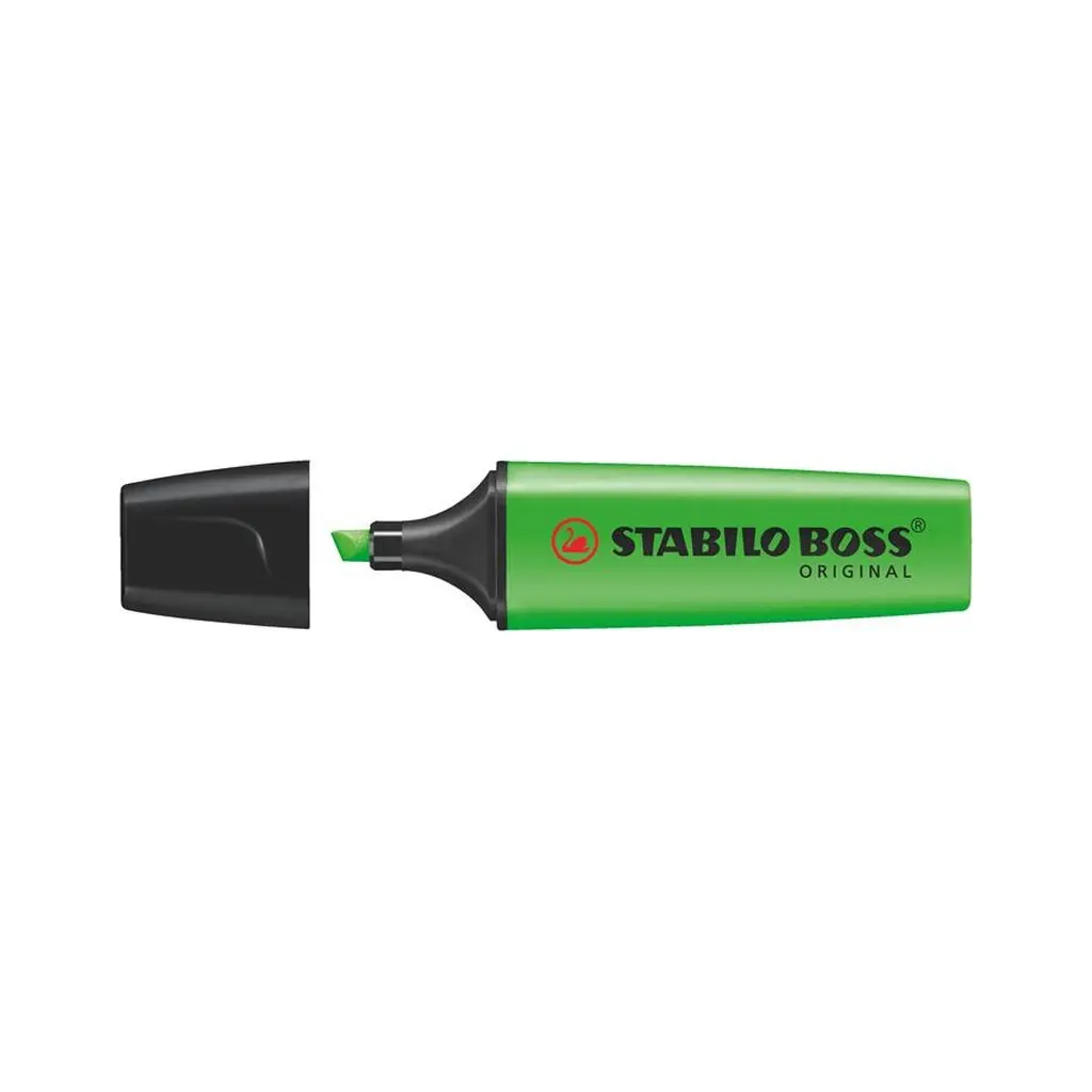 Szövegkiemelő, 2-5 mm, STABILO "BOSS orig.", zöld