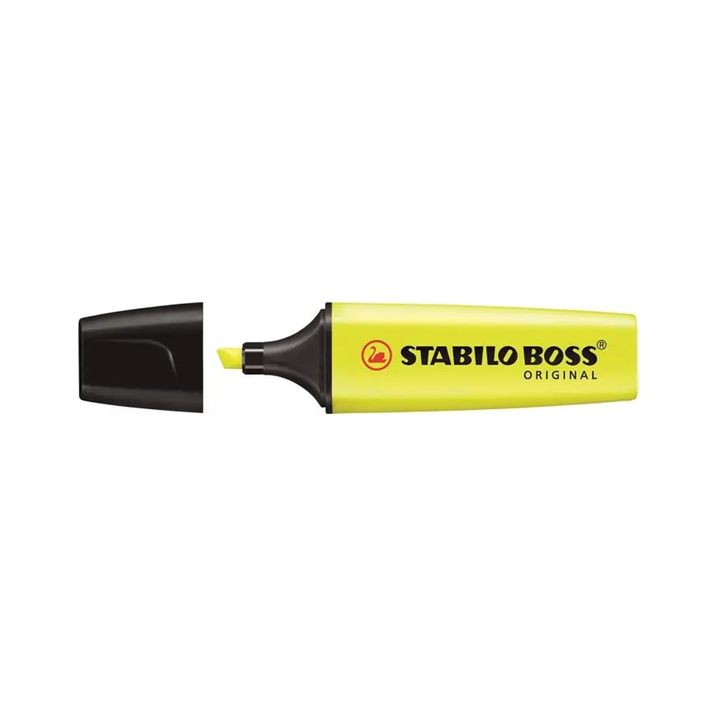 Szövegkiemelő, 2-5 mm, STABILO "BOSS orig.", sárga