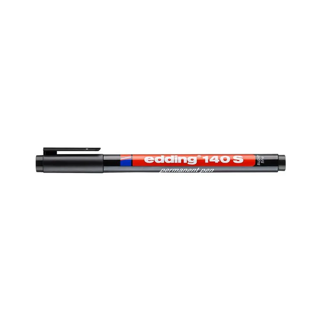 Alkoholos marker, 0,3 mm, EDDING "140 S", fekete 10db/csom.