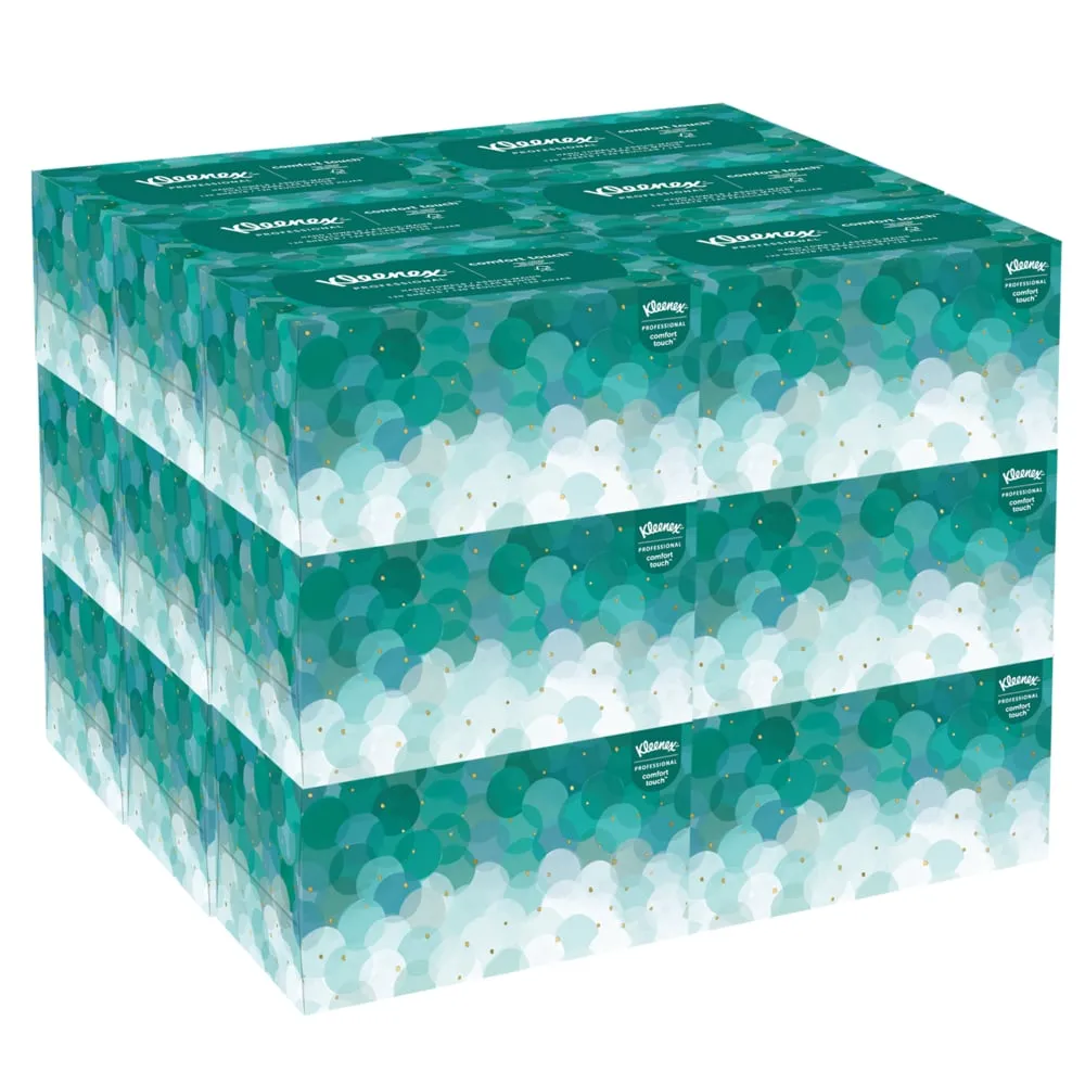 Kimberley-Clark Kleenex Ultra Soft Pop-Up kéztörlő, dobozos, 1 rétegű, fehér, 26 x 22,5 cm, 18 doboz x 70