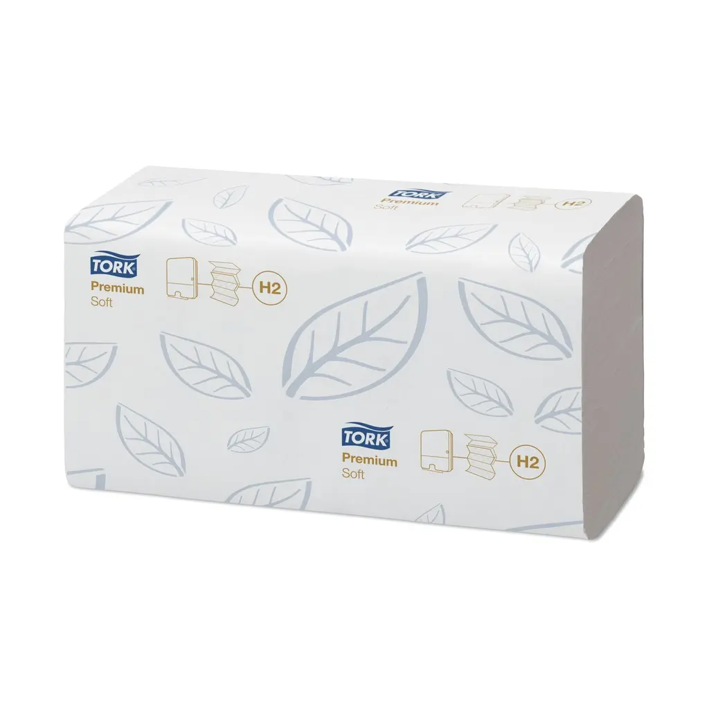 Tork Xpress Soft Multifold papír kéztörlők, fehér, 2 réteg, 34 x 21,2 cm, 21 csom./karton, W hajtás, H2