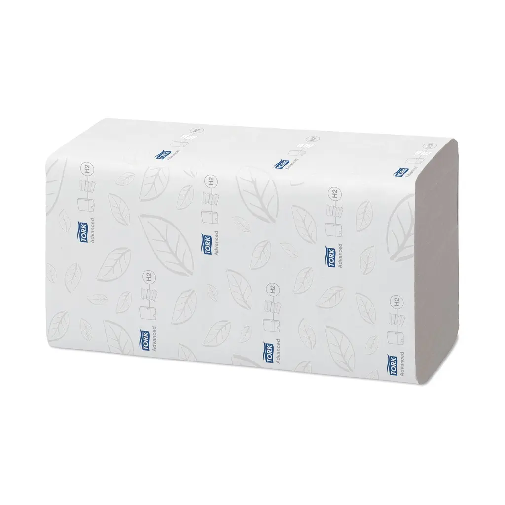 Tork Xpress Multifold papír kéztörlő, fehér, 2 réteg, vízben oldódó, 24 x 21,3 cm, 21 csom./karton, W hajtás, H2