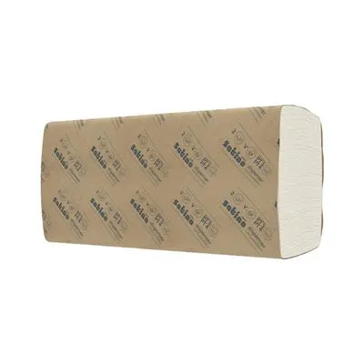Wepa Prestige papír kéztörlő, fehér, 2 réteg, cellulóz, 22x21 cm, V hajtás, 12 x 336 lap, PT3 ,Kifutó