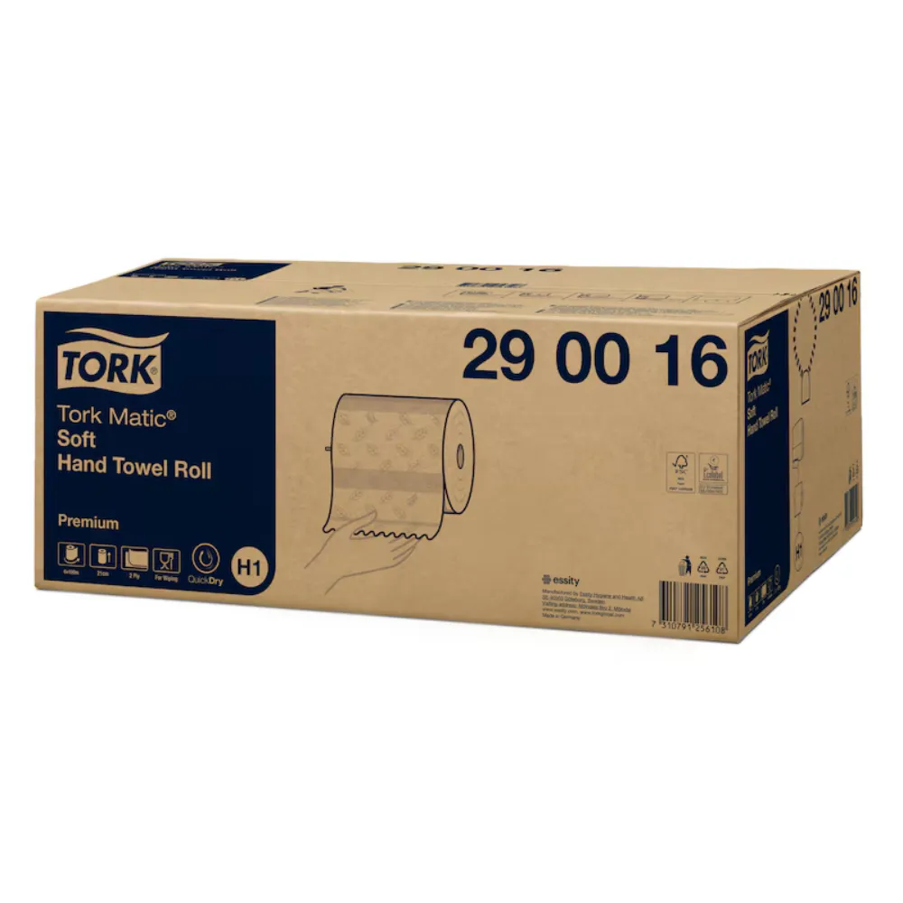 Tork Matic Soft tekercses papír kéztörlő, fehér, 2 réteg, D19, 100m, H1, 6 tek./karton