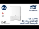 Termékbemutató videó - Tork Singlefold kéztörlő adagoló, fehér, H3
