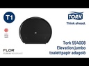 Termékbemutató videó - Tork Jumbo tekercses toalettpapír adagoló, fekete, T4