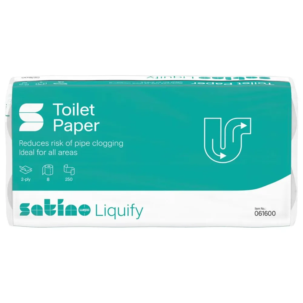 Wepa Liquify kistekercses toalettpapír, fehér, 2 réteg, 27,5 m, 8tek./karton, MT1