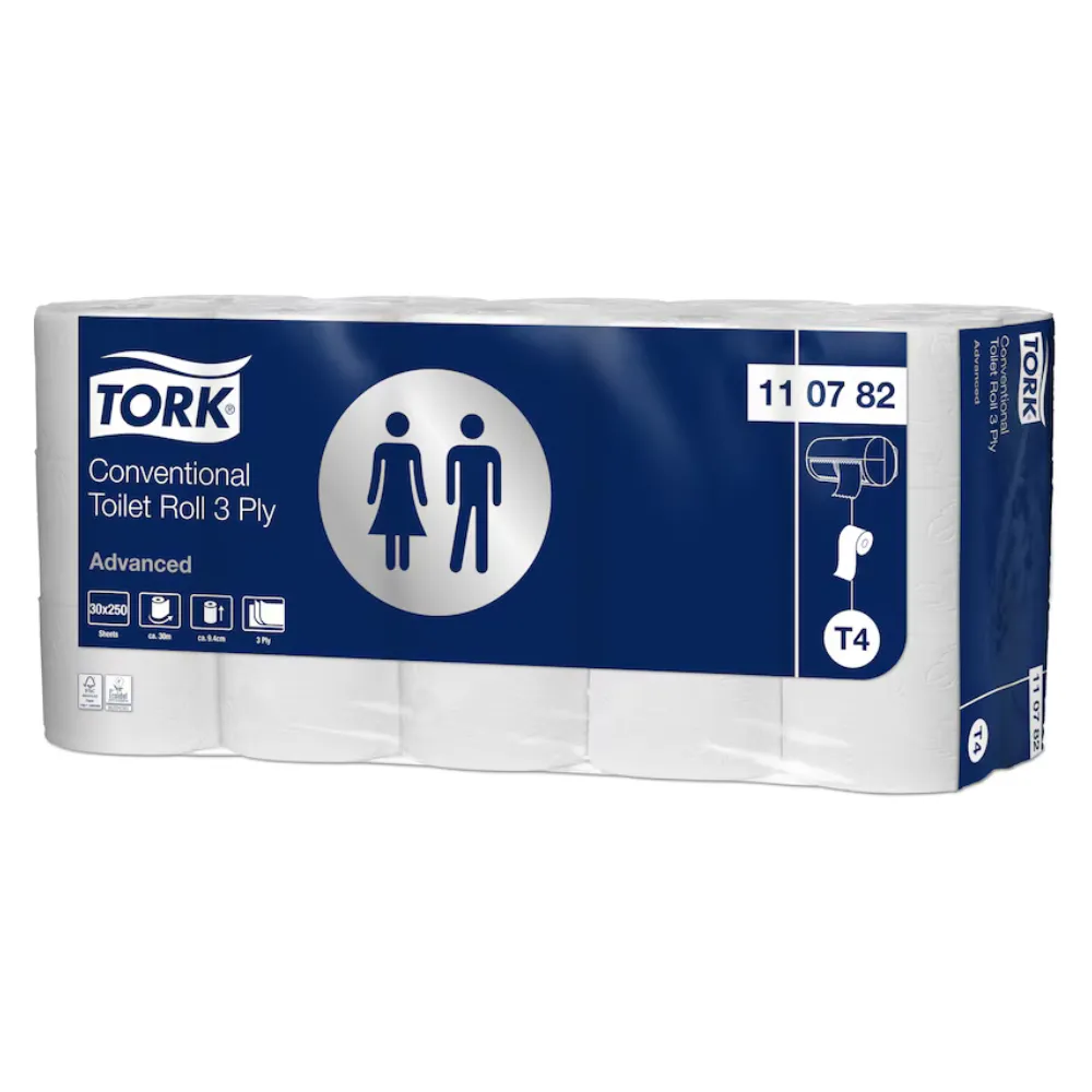 Tork kistekercses toalettpapír, fehér, 3 réteg, 30 tek./karton, T4