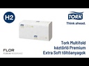 Termékbemutató videó - Tork Xpress Multifold Extra Soft papír kéztörlő, fehér, 2 réteg, 34 x 21,2 cm, 21 csom./karton, W hajtás, H2