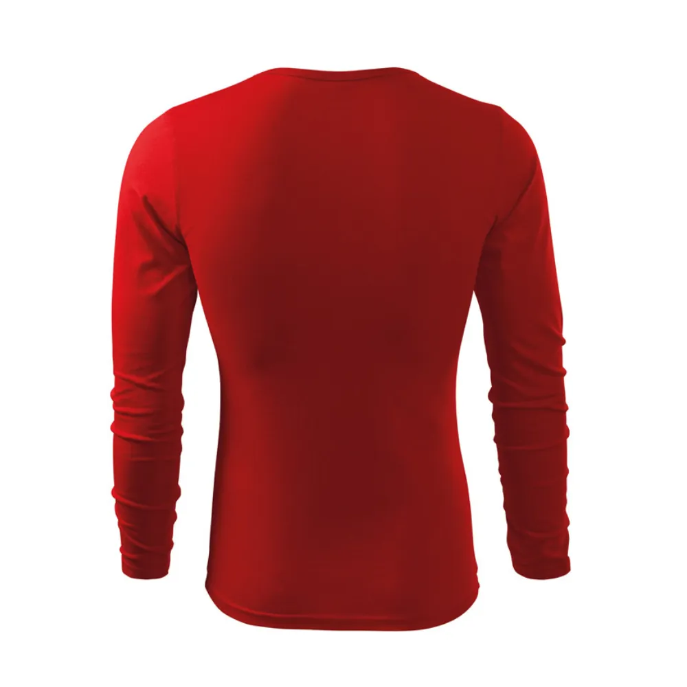 Munkaruházat Férfi hosszú ujjú póló, piros, 160 g/m²