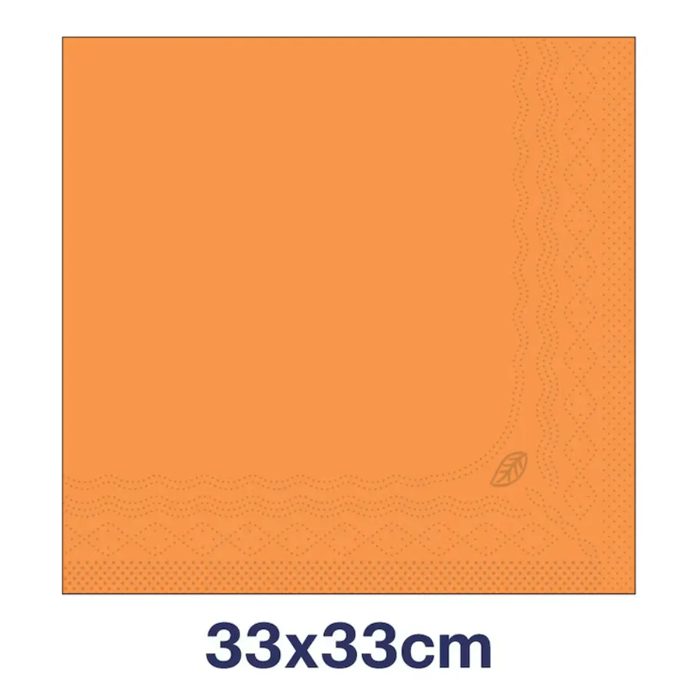 Tork szalvéta, 2réteg, narancs, 33x33, 1/4, 10x200db