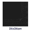 Tork szalvéta, 2r tissue, fekete, 24x24 cm, 1/4 ha