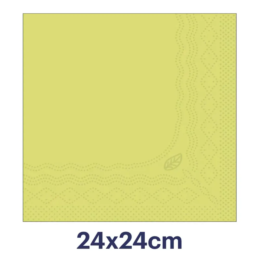 Tork koktélszalvéta, 2r, lime, 24x24 cm, 1/4 haj