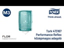 Termékbemutató videó - Tork Reflex Mini belsőmagos adagoló, fehér/türkiz, M3