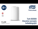 Termékbemutató videó - Tork hulladékgyűjtő, műanyag, fehér, 50 l