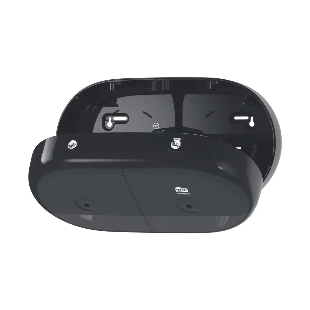 Tork SmartOne Mini dupla tekercses toalettpapír adagoló, fekete, T9
