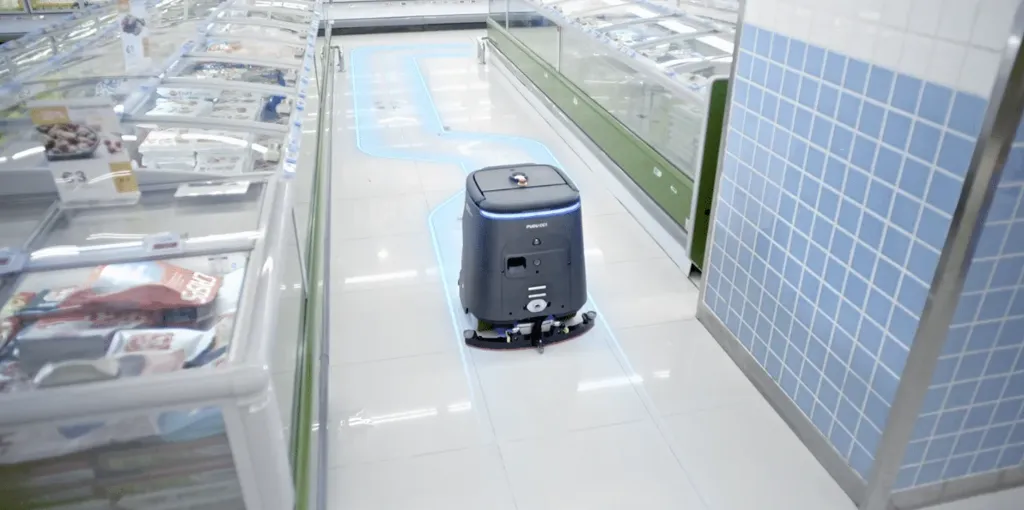 PUDU CC1 Pro padlósúroló robot