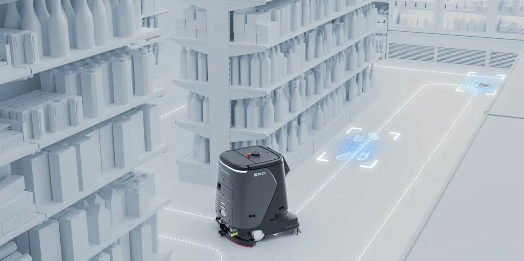 PUDU CC1 Pro padlósúroló robot