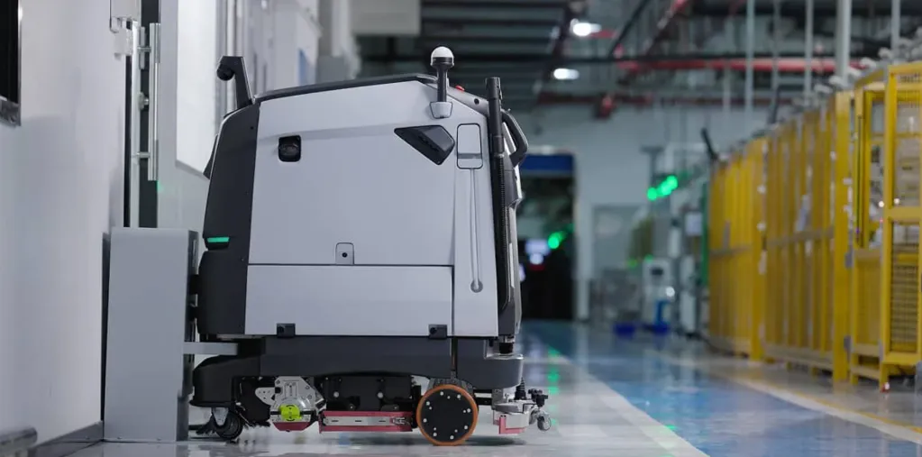 PUDU BG1 ipari, robot padlósúrológép