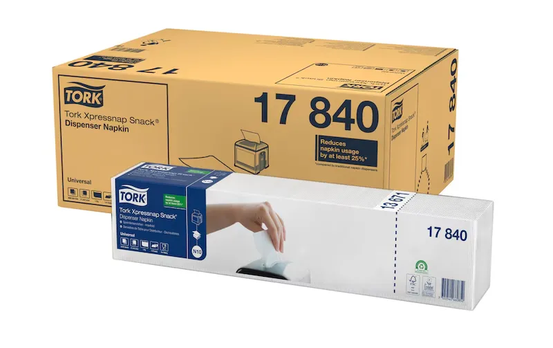 Tork Xpressnap Snack fehér adagolós szalvéta 1 r N10, 8×1125 db