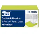 Tork koktélszalvéta, 2r, lime, 24x24 cm, 1/4 haj