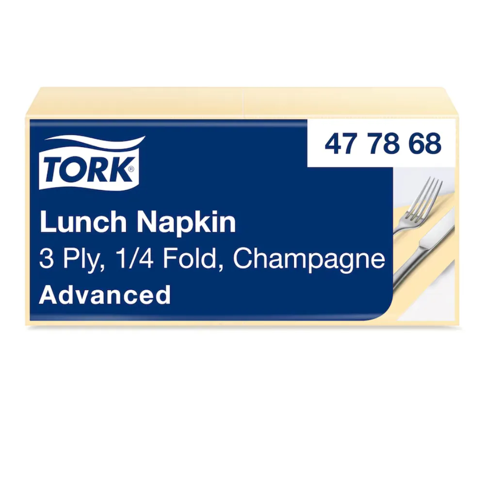 [TO478712] Tork szalvéta, 1réteg, dinner, pezsgő, 39x39 cm, 12x50