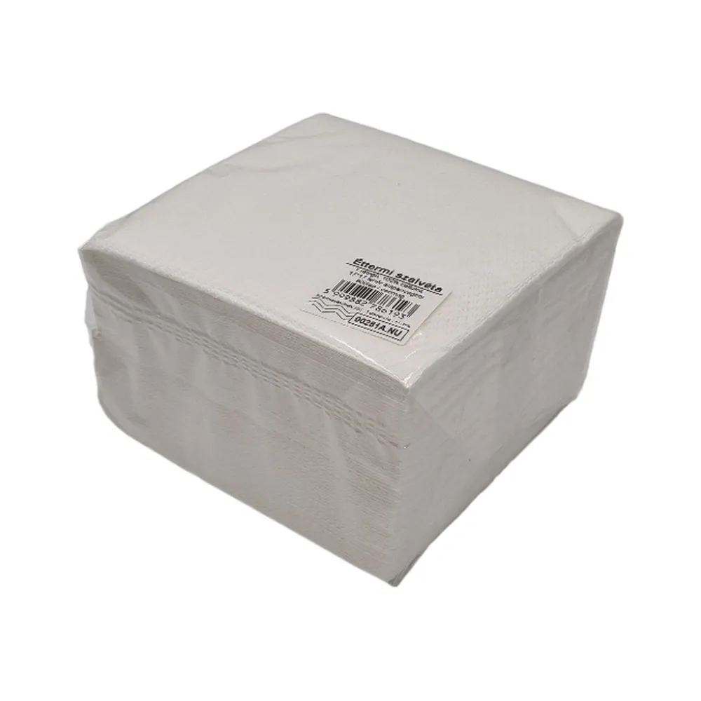 [K100281A] Közületi szalvéta, 1r, fehér, 17×17cm, 600lap