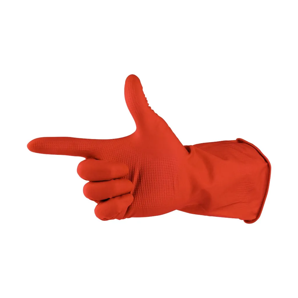 Bonus B316 kesztyű, latex, piros, L