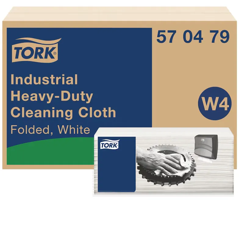 [TO570479] Tork nagy teljesítményű ipari tisztítókendő, fehér, W4, 1 réteg, 4x60 lap