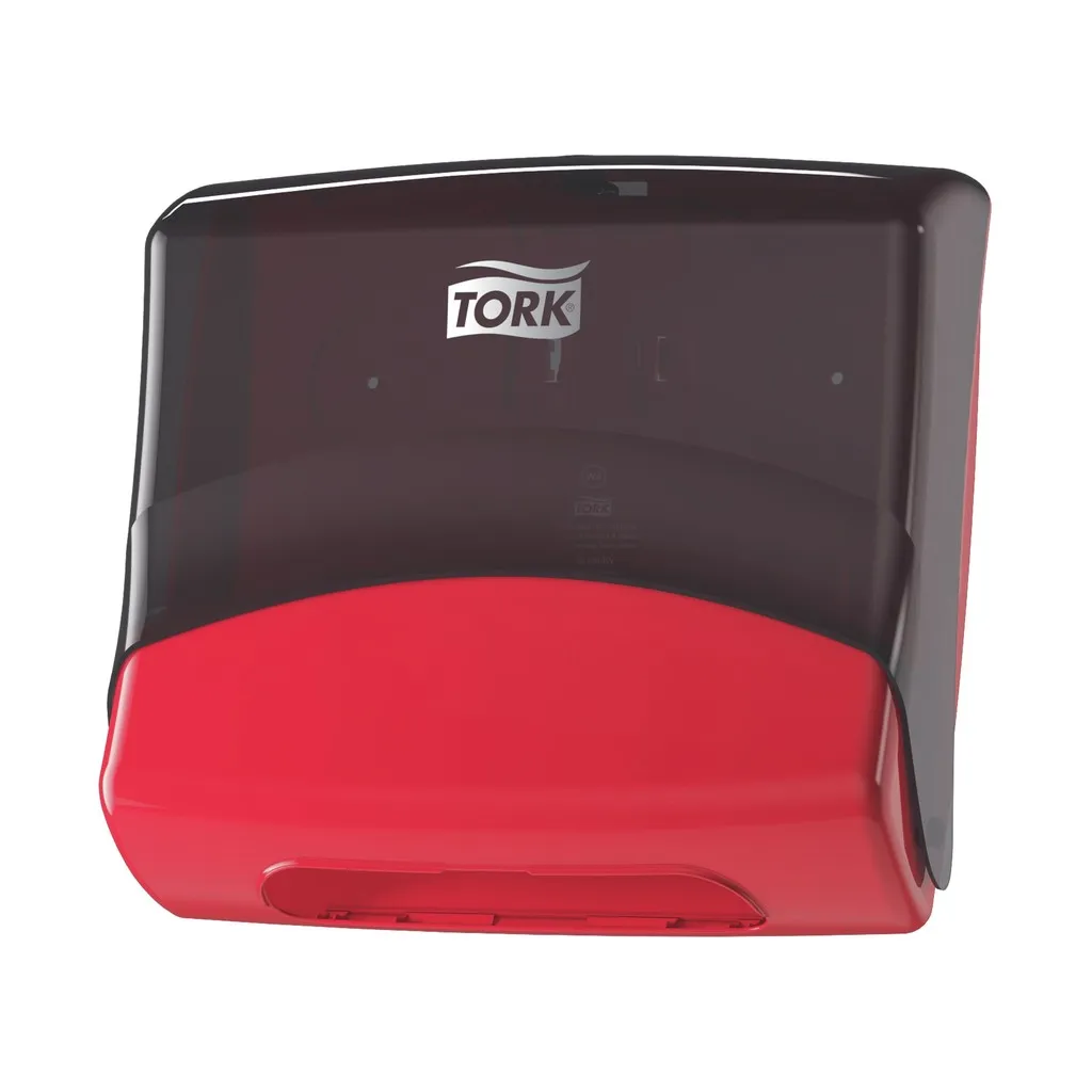 [TO654008] Tork Folded hajtogatott törlőpapír adagoló, piros/füstszínű, W4