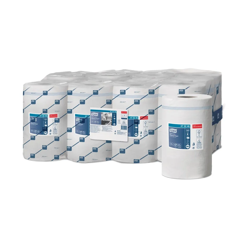 [TO473246] Tork Reflex középmagos papír kéztörlő, fehér, 1 réteg, D13, 120 m, 35x19,8 cm, M3, 12 tek./karton