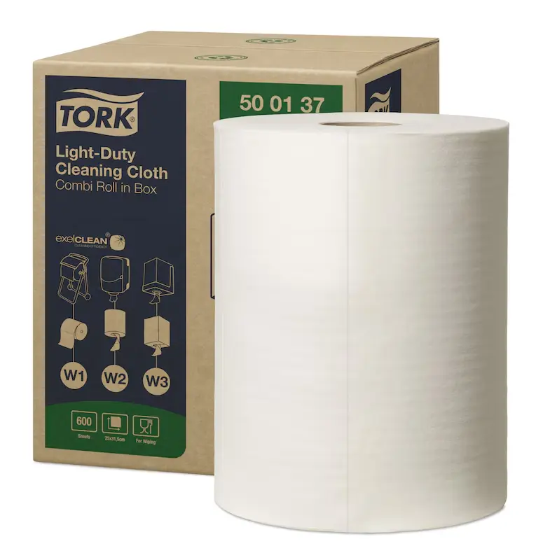 [TO500137] Tork ipari törlő, 1r, 150 m, fehér 31,5x25 cm