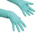 Vileda Multipurpose kesztyű, latex, bélelt, zöld, L-es méret