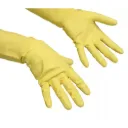 Vileda Multipurpose kesztyű, latex, bélelt, sárga, L-es méret