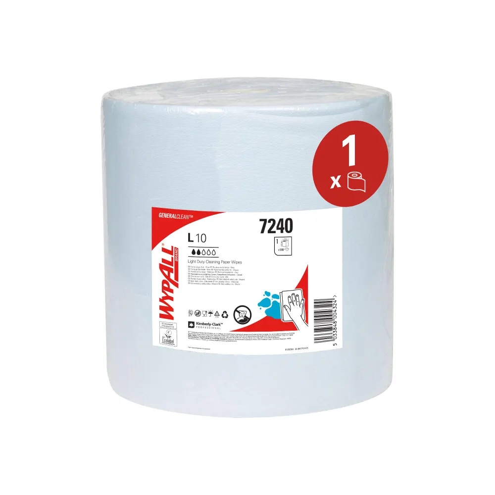 [KC7240] Kimberly Clark ipari törlőkendő, tekercses, 1 réteg, kék, 38x33 cm, 1x1000 lap
