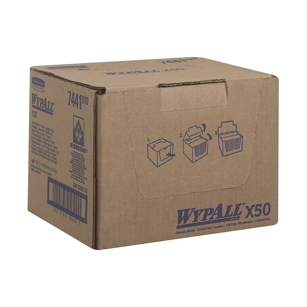 Kimberley-Clark tisztítókendő, WYPALL, kék, 41,6x24,5cm