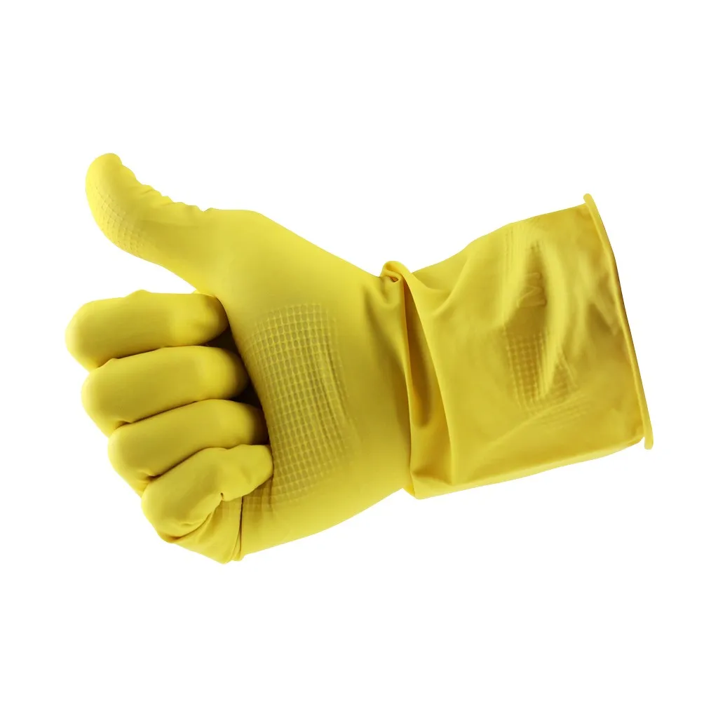 Bonus B316 kesztyű, latex, sárga, L