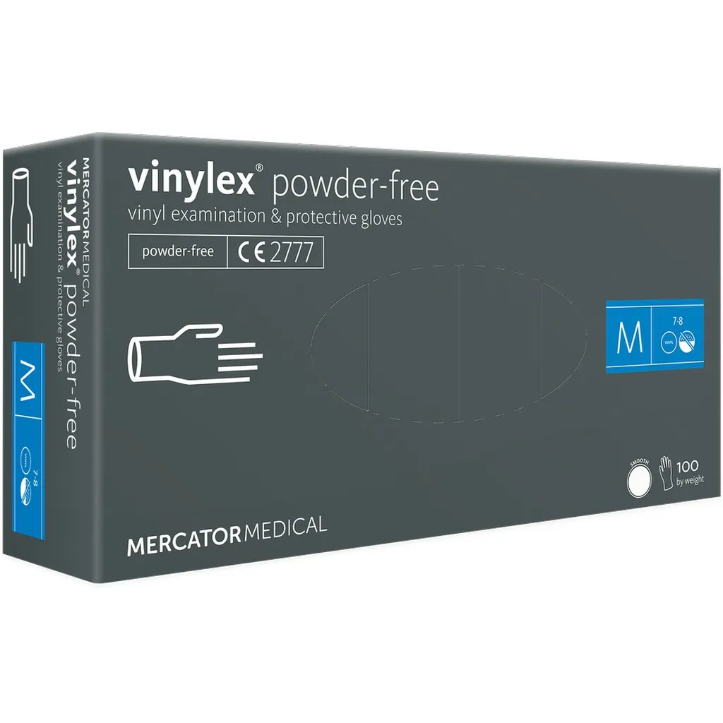 [MERD20018003] Mercator púderm. vinil kesztyű, áttetsző, M
