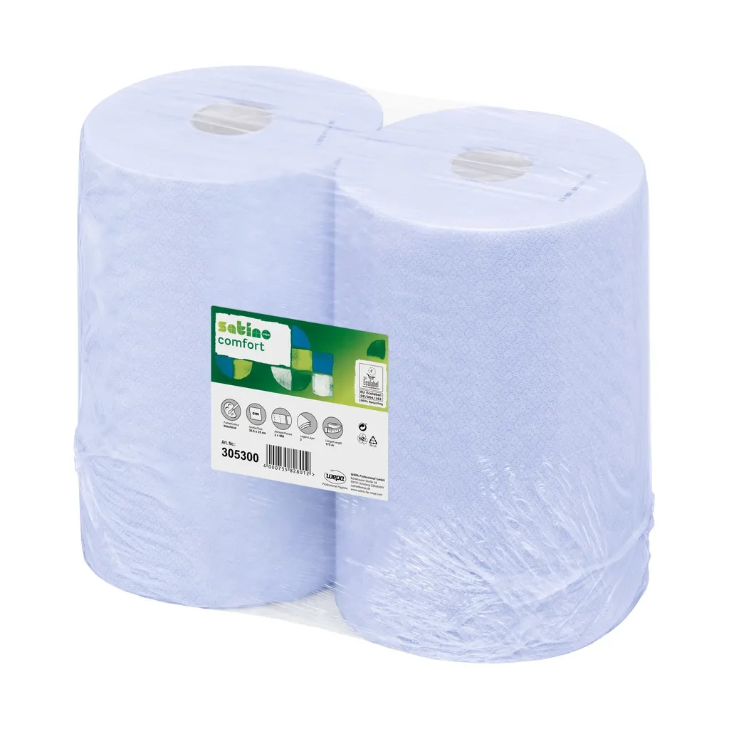 [WE305300] Wepa ipari törlő, 3 réteg, 175 m, kék, 36,5x35 cm, 2x50 lap, Kifutó