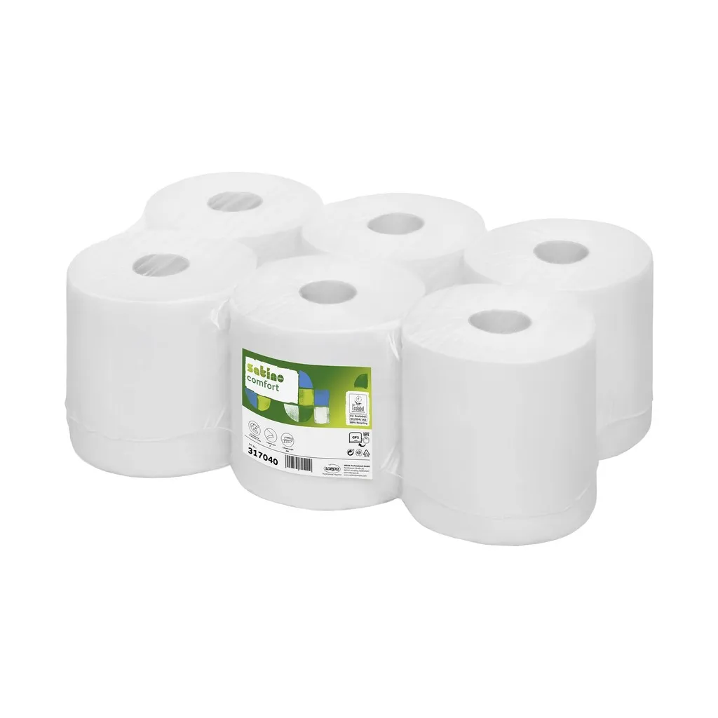 [WE317040] Wepa középmag-adagolású törlőpapír, 1 réteg, hófehér, 20x35 cm, 300m, újrahasznosított , Kifutó