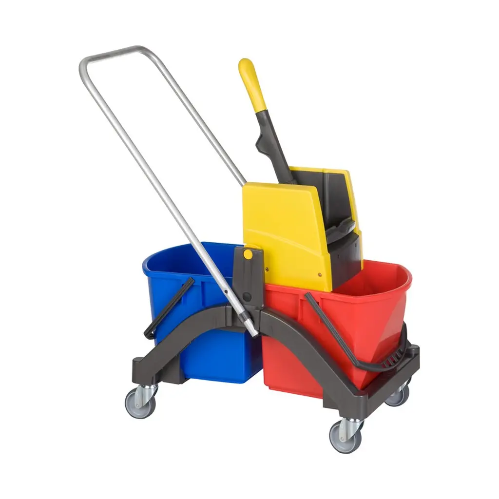 [VI176381] Takarítókocsi kétvödrös, Vermop AQUVA 2 x 17 L Ex: VM1614392