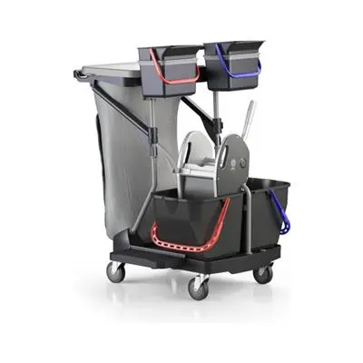 [IPCARR01287] Takarítókocsi Revolution 2x6l + 2x15 l, 120l zsákt