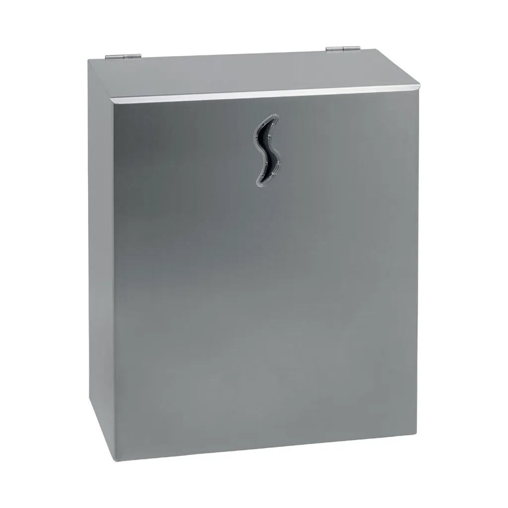 Medial hulladékgyűjtő, fali, inox, szh, 10 l