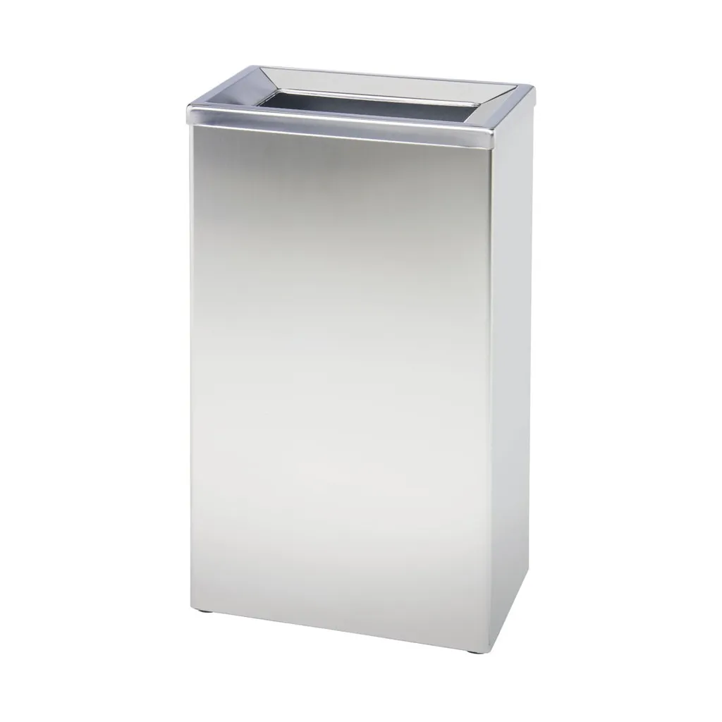 Medial hulladékgyűjtő, rozsdamentes acél, 25 l