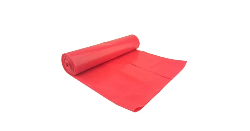 [ZS70X110P25L1M] Zsák 70X110 cm, 135 l, LD 25 µ, piros, 20db