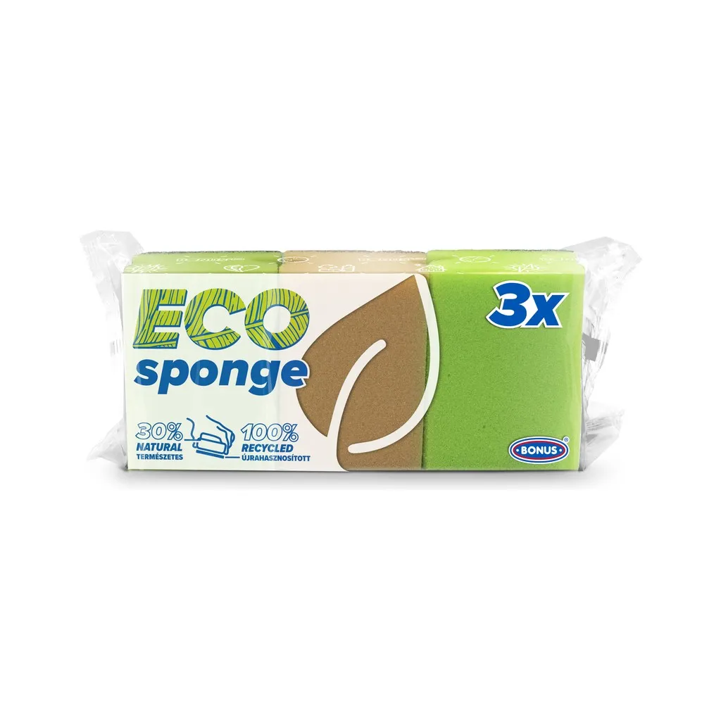 [BOB019] Bonus B019 formázott szivacs, 7x9,5 cm, 3 db