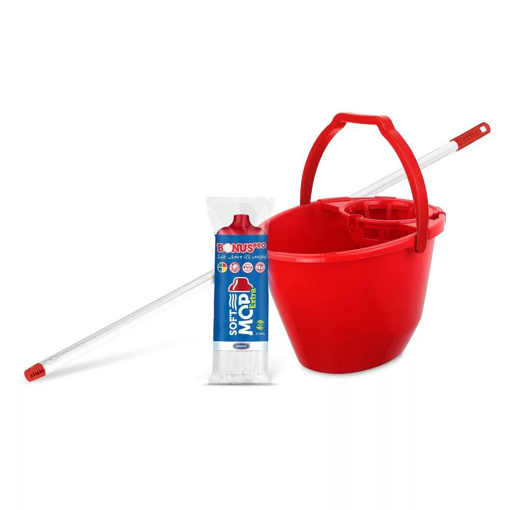 Bonus Felmosó vödör 11l + Csavaró kosár